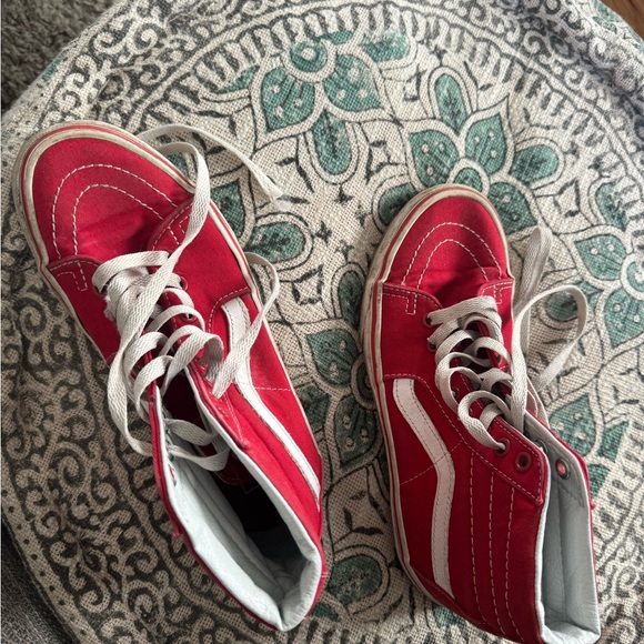 Vans Red High-Top Sneakers - Picture 4 of 4